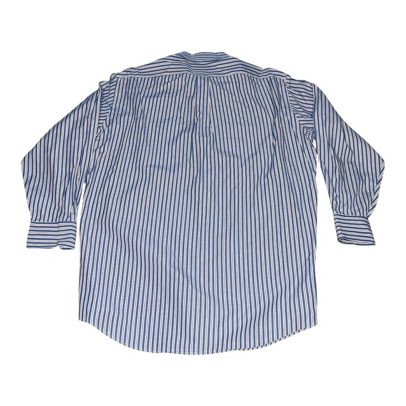 Faconnable Mens Red Blue White Striped Button Down Shirt Long Sleeve 5 16.5 R - Picture 2 of 9